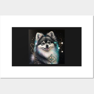 Jeweled Pomsky Posters and Art